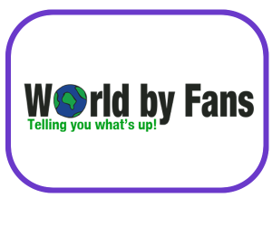 Logo for a magazine Web Portal www.worldbyfans.com